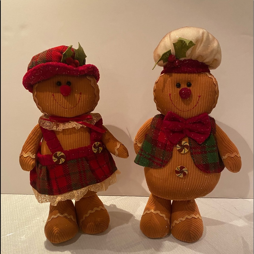 Arya 14” Gingerbread Couple with tags Adorable